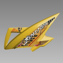 Fuel Tank Panel (mye,y-153) Yellow | Left | Hero Ignitor (2014 -onwards)