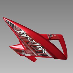 Fuel Tank Panel (sports Red,r-321) | Right | Hero Ignitor (2014 -onwards)
