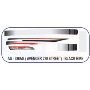 Graphics Sticker Set For Bajaj Avenger 220 Street | Black Vehicle | Both Sides