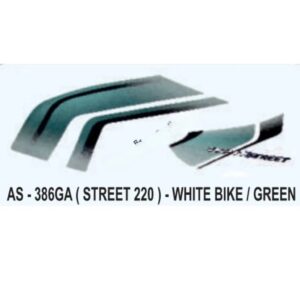 Graphics Sticker Set For Bajaj Avenger 220 Street | White Vehicle | Both Sides