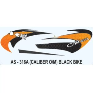 Graphics Sticker Set For Bajaj Caliber | Old Model | Black Vehicle | Both Sides