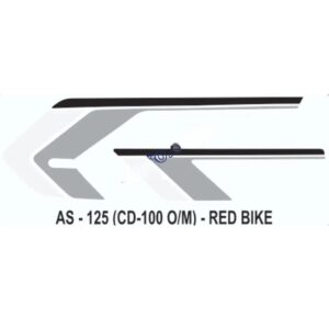 Graphics Sticker Set For Hero Honda Cd 100 | Old Model | Red Vehicle | Both Sides