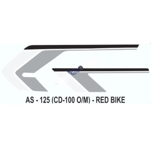 Graphics Sticker Set For Hero Honda Cd 100 | Old Model | Red Vehicle | Both Sides