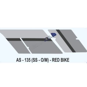 Graphics Sticker Set For Hero Honda Cd 100 Ss | Old Model | Red Vehicle | Both Sides