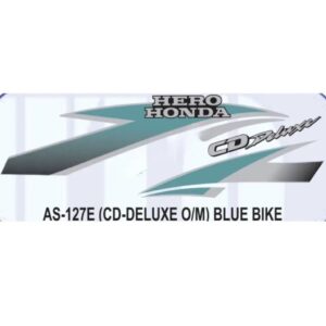 Graphics Sticker Set For Hero Honda Cd Deluxe | Old Model | Blue Vehicle | Both Sides