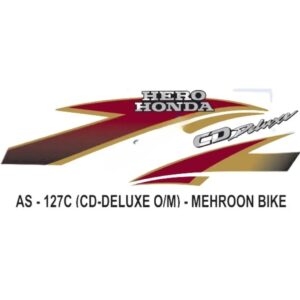 Graphics Sticker Set For Hero Honda Cd Deluxe | Old Model | Mehroon Vehicle | Both Sides