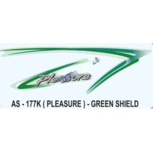 Graphics Sticker Set For Hero Honda Pleasure | Green Sticker | Both Sides
