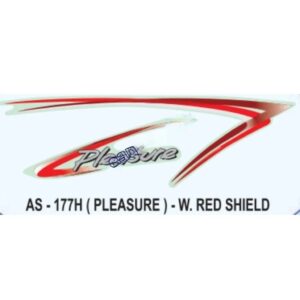 Graphics Sticker Set For Hero Honda Pleasure | Wine Red Sticker | Both Sides