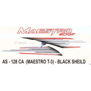 Graphics Sticker Set For Hero Maestro Edge | Type 3 | Black Vehicle | Both Sides