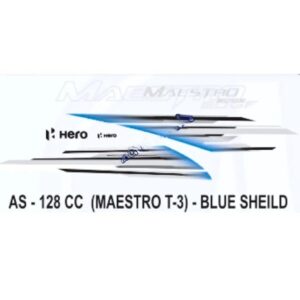 Graphics Sticker Set For Hero Maestro Edge | Type 3 | Blue Vehicle | Both Sides