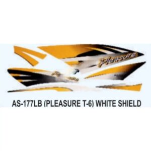 Graphics Sticker Set For Hero Pleasure | Type 6 | White Shield Sticker | Both Sides