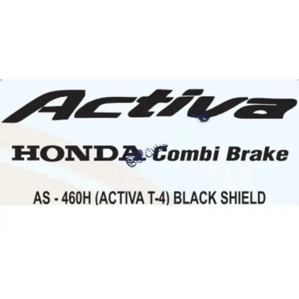 Graphics Sticker Set For Honda Activa | Combi Brake Type 4 | Black Sticker | Both Sides