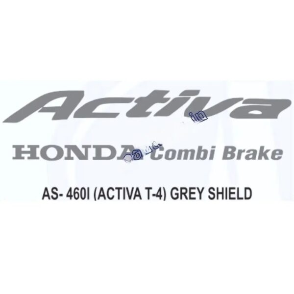 Graphics Sticker Set For Honda Activa | Combi Brake Type 4 | Grey Sticker | Both Sides