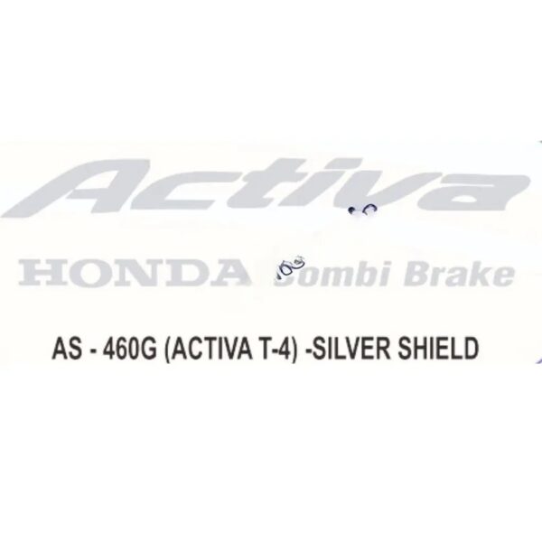 Graphics Sticker Set For Honda Activa | Combi Brake Type 4 | Silver Sticker | Both Sides