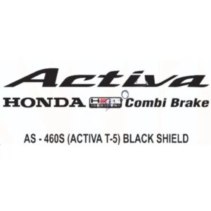 Graphics Sticker Set For Honda Activa Het Bs4 | Type 5 | Black Sticker | Both Sides
