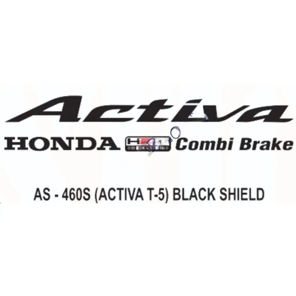 Graphics Sticker Set For Honda Activa Het Bs4 | Type 5 | Black Sticker | Both Sides
