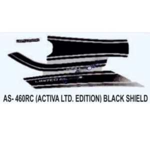 Graphics Sticker Set For Honda Activa | Limited Edition | Black Shield Sticker | Both Sides
