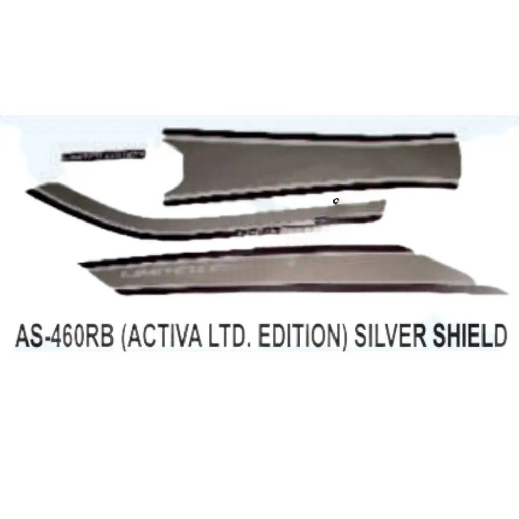 Graphics Sticker Set For Honda Activa | Limited Edition | Silver Sticker | Both Sides