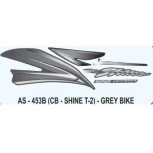 Graphics Sticker Set For Honda Cb Shine | Type 2 | Grey Vehicle | Both Sides