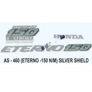 Graphics Sticker Set For Honda Eterno 150 | New Model | Silver Sticker | Both Sides