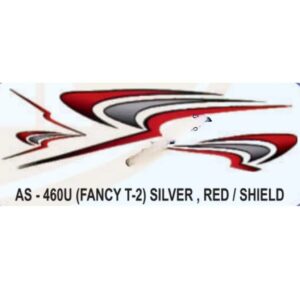 Graphics Sticker Set For Honda Fancy | Type 2 | Silver & Red Sticker | Both Sides