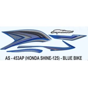 Graphics Sticker Set For Honda Shine 125 | Blue Vehicle | Both Sides