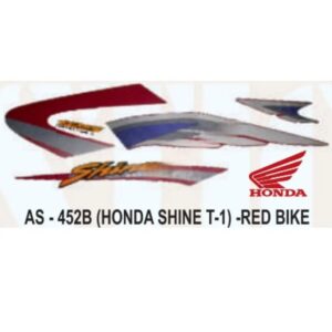 Graphics Sticker Set For Honda Shine | Type 1 | Red Vehicle | Both Sides