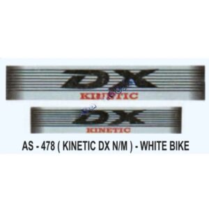 Graphics Sticker Set For Kinetic Dx | New Model | White Vehicle | Both Sides