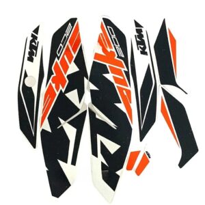 Graphics Sticker Set For Ktm Duke 200 | Black Bike | Vinyl Decal Set | Both Sides