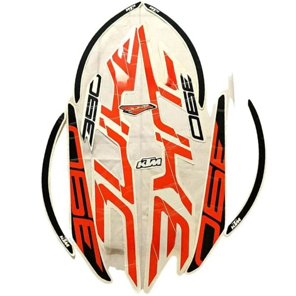 Graphics Sticker Set For Ktm Duke 390 | Orange Bike | Vinyl Decal Set | Both Sides