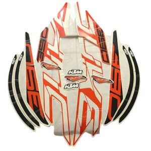 Graphics Sticker Set For Ktm Duke 390 | White Bike | Vinyl Decal Set | Both Sides