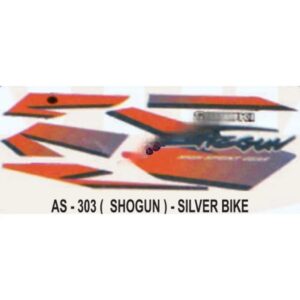 Graphics Sticker Set For Suzuki Shogun | Silver Vehicle | Both Sides