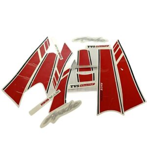 Graphics Sticker Set For Tvs Apache Rtr 160 | 2018 Model | Red | Vinyl Decal Set | Both Sides