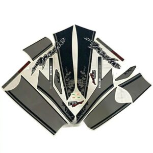 Graphics Sticker Set For Tvs Apache Rtr 160 | Hyper | Red Bike | Vinyl Decal Set | Both Sides