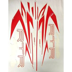 Graphics Sticker Set For Tvs Apache Rtr 200 4v | Black & Red | Vinyl Decal Set | 303lb | Both Sides