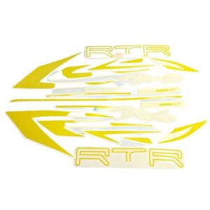 Graphics Sticker Set For Tvs Apache Rtr 200 4v | Black & Yellow | Vinyl Decal Set | 303lc | Both Sides