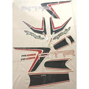 Graphics Sticker Set For Tvs Apache Rtr Racing | 2020 Model | | Vinyl Decal Set | Both Sides