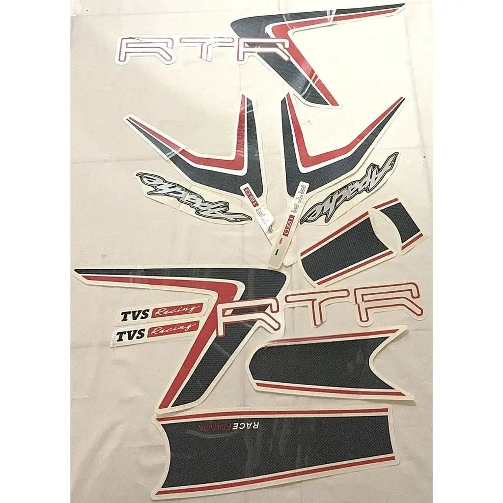 Graphics Sticker Set For Tvs Apache Rtr Racing | 2020 Model | | Vinyl Decal Set | Both Sides