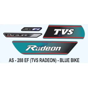Graphics Sticker Set For Tvs Radeon Fi | Blue Vehicle | Both Sides