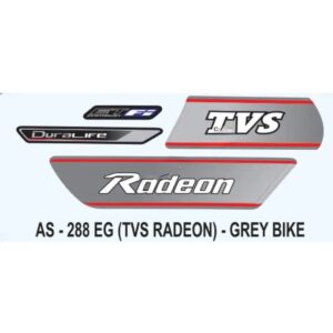 Graphics Sticker Set For Tvs Radeon Fi | Green Vehicle | Both Sides