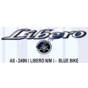 Graphics Sticker Set For Yamaha Libero | New Model | Blue Vehicle | Both Sides