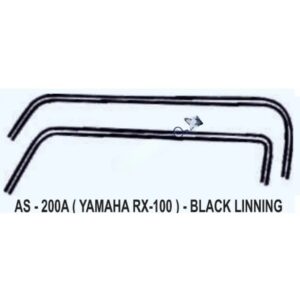 Graphics Sticker Set For Yamaha Rx 100 | Black Lining Sticker | Both Sides