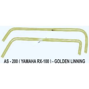 Graphics Sticker Set For Yamaha Rx 100 | Golden Lining Sticker | Both Sides