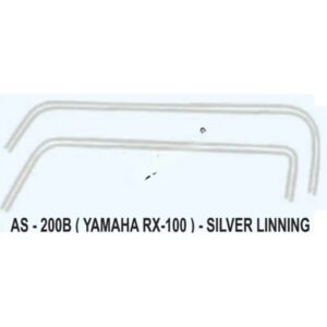 Graphics Sticker Set For Yamaha Rx 100 | Silver Lining Sticker | Both Sides