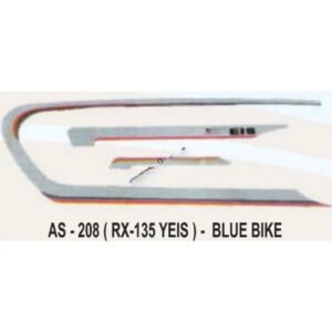 Graphics Sticker Set For Yamaha Rx 135 | Blue Vehicle | Both Sides