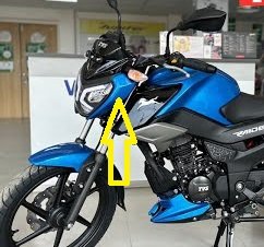 Head Light Faring Left Side Furozia Blue For Raider 125 | Tvs