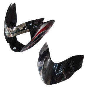 Headlight Visor Fit For Bajaj Xcd 135 Black ( Red Sticker)