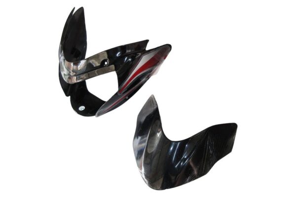 Headlight Visor Fit For Bajaj Xcd 135 Black ( Red Sticker)
