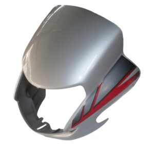 Headlight Visor Fit For Hero Cd-deluxe New Model (self Start) Cloud Silver(red Sticker)