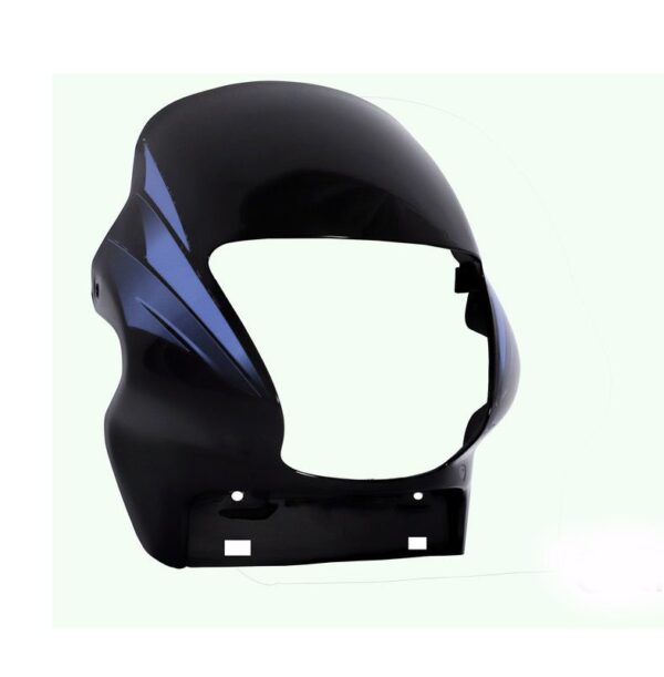 Headlight Visor Fit For Hero Passion Plus New Model Black (blue Sticker)